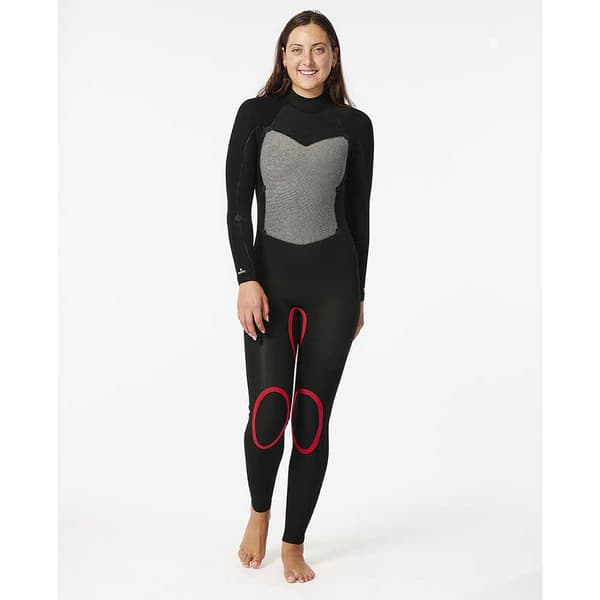 Rip Curl Långärmad Neoprenkostym Med Dragkedja Baktill Omega 3/2 Mm Gb Steamer Svart 8