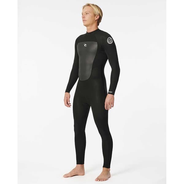 Rip Curl Långärmad Neoprenkostym Med Dragkedja Baktill Omega 4/3 Mm Gb Steamer Svart MT