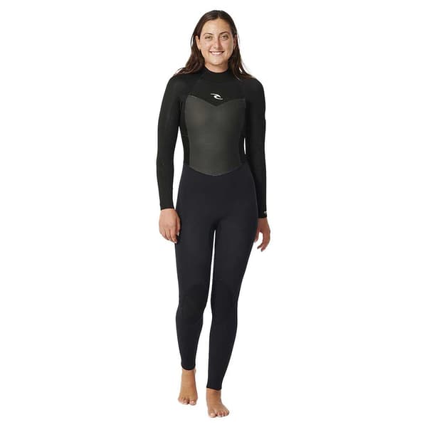 Rip Curl Långärmad Neoprenkostym Med Dragkedja Baktill Omega 43gb Steamer Svart 4