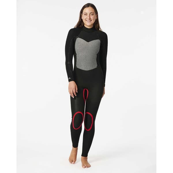 Rip Curl Långärmad Neoprenkostym Med Dragkedja Baktill Omega 43gb Steamer Svart 6