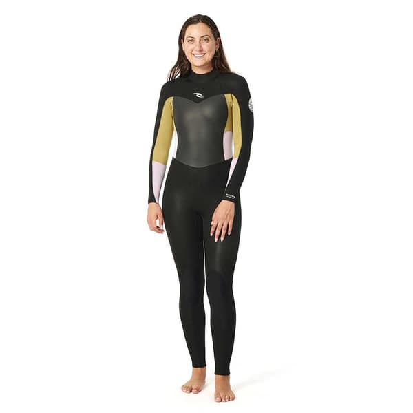 Rip Curl Långärmad Neoprenkostym Med Dragkedja Baktill Omega 43gb Steamer Svart 10