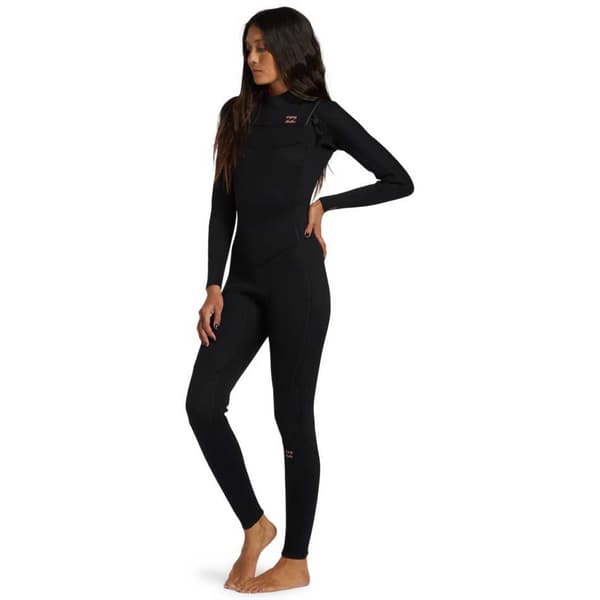 Billabong Langærmet Neoprendragt Med Brystlynlås Foil 3/2 Mm Sort MS