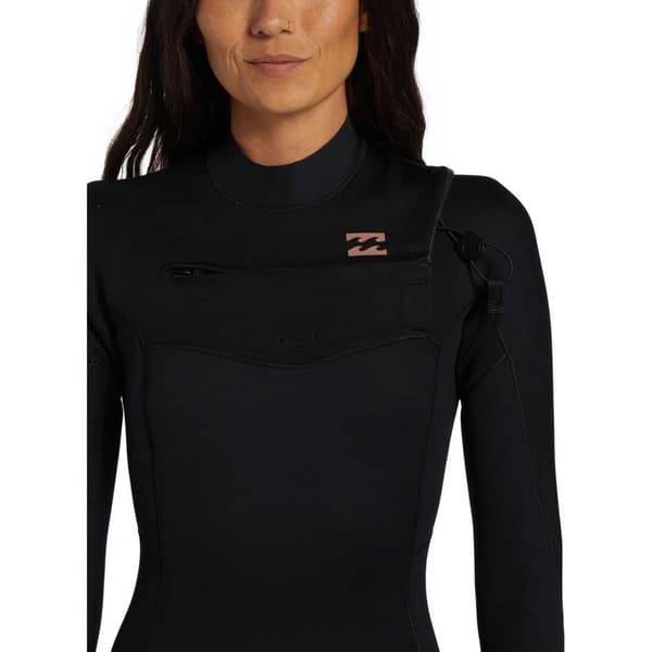 Billabong Langærmet Neoprendragt Med Brystlynlås Foil 3/2 Mm Sort MS