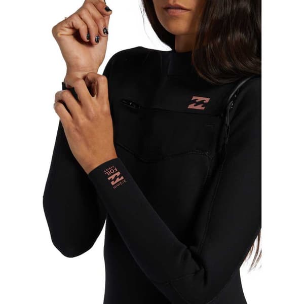 Billabong Langærmet Neoprendragt Med Brystlynlås Foil 3/2 Mm Sort MS