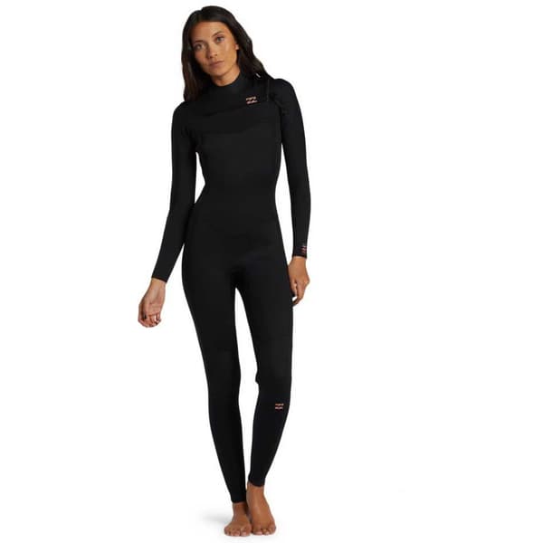 Billabong Langærmet Neoprendragt Med Brystlynlås Foil 3/2 Mm Sort MS