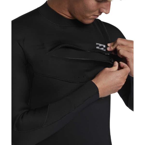 Billabong Långärmad Neoprenkostym Med Dragkedja Foil 3/2 Mm Svart M