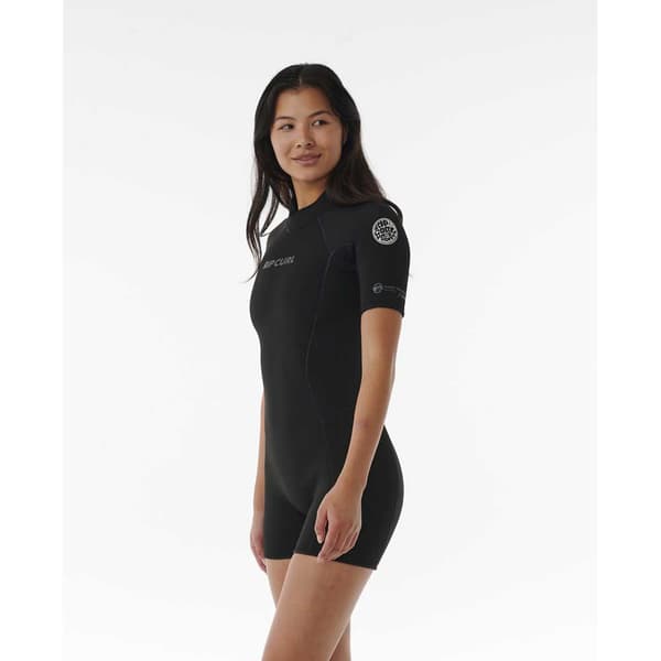 Rip Curl Shorty Med Dragkedja Baktill D/patrol 2/2 Mm Eco Svart 6