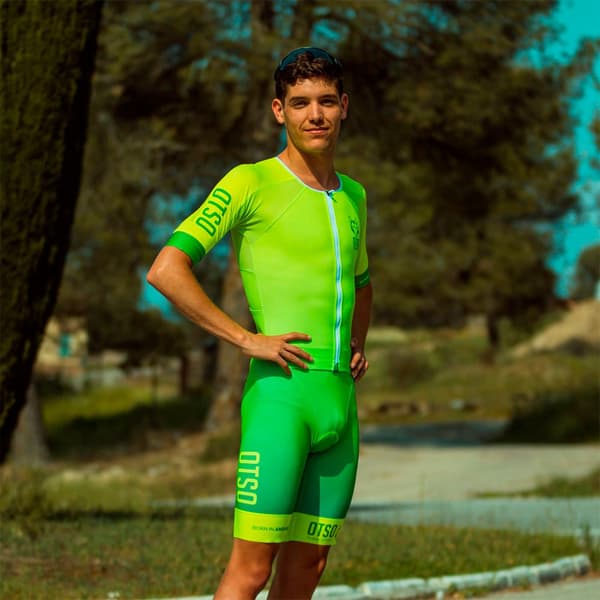 Otso Kortärmad Trisuit Grönt S Man