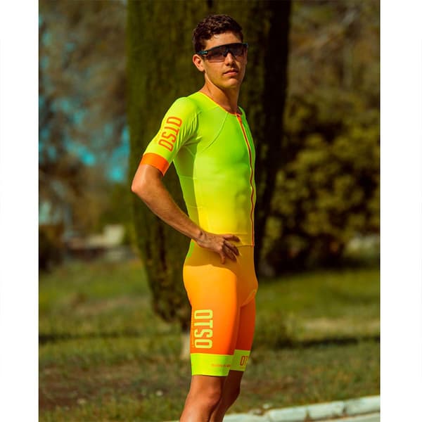 Otso Lyhythihainen Trisuit Vihreä S Mies