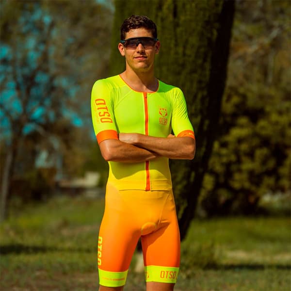 Otso Lyhythihainen Trisuit Vihreä S Mies