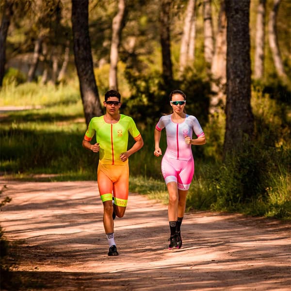 Otso Kortärmad Trisuit Rosa XS Kvinna