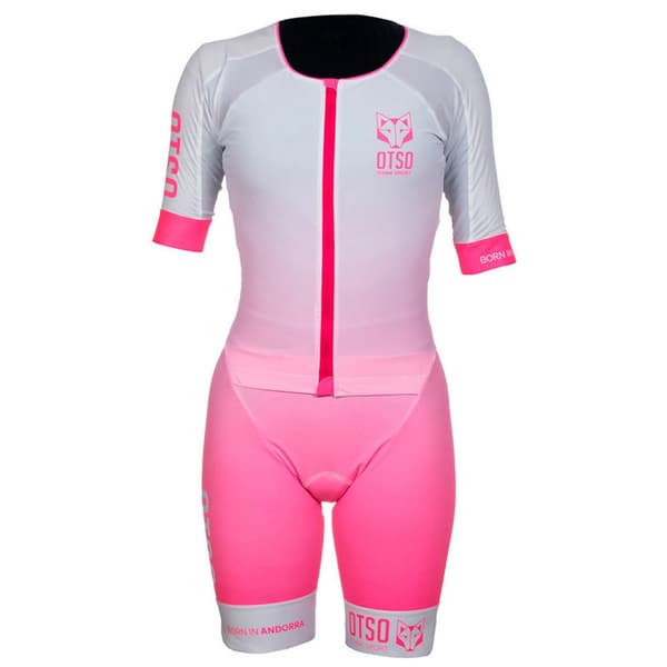 Otso Kortärmad Trisuit Rosa XS Kvinna
