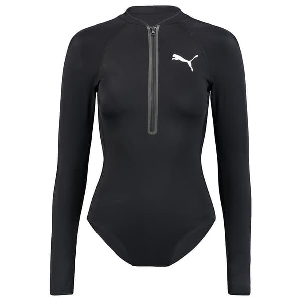 Puma Främre Zip Suit Kvinna Surf Svart S