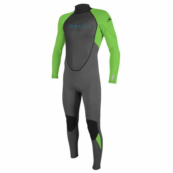 O´neill Wetsuits Ungdom Långärmad Neoprenkostym Med Dragkedja Baktill Reactor-2 3/2 Grönt,Grå 6