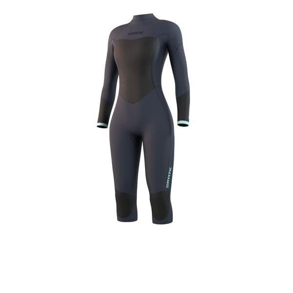 Mystic Våtdräkt Brand Longarm Shortleg 3/2 Mm Bzip Flatlock Women Blå XS
