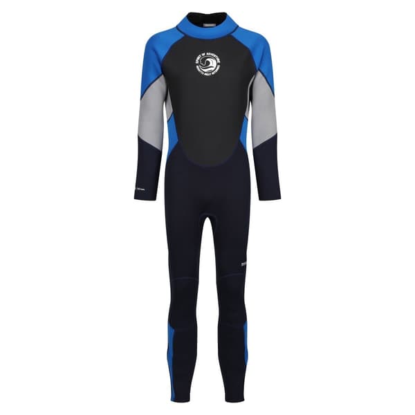 Regatta Mens 3mm Thickness Full Wetsuit Navy/Oxford Blue/Silver Grey M-L