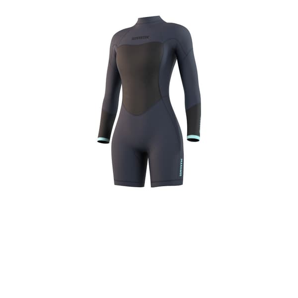 Mystic Våtdräkt Brand Longarm Shorty 3/2 Mm Bzip Flatlock Women Blå M