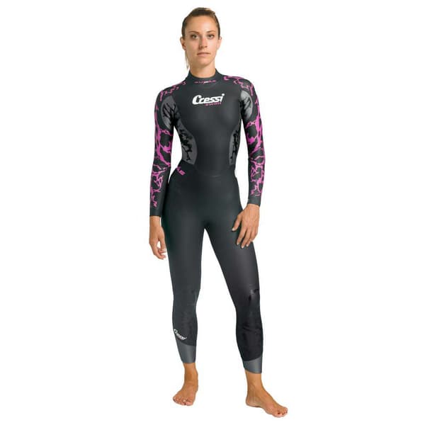 Cressi Dragt Med Lynlås Bagpå Kuwae 2-3-4 Mm Sort XL