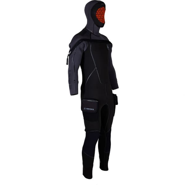 Apeks Våtdräkt Kvinna Thermiq Adv 8/7 Mm Svart ML
