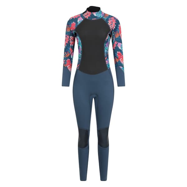 Mountain Warehouse Womens/Ladies Tropical Leaves Full Wetsuit Navy 12 UK - 14 UK