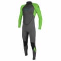 Miniatyrbillede 1 af 2: O´neill Wetsuits Ungdom Langærmet Neoprendragt Med Lynlås Bagpå Reactor-2 3/2 Grøn,Grå 163-170 cm