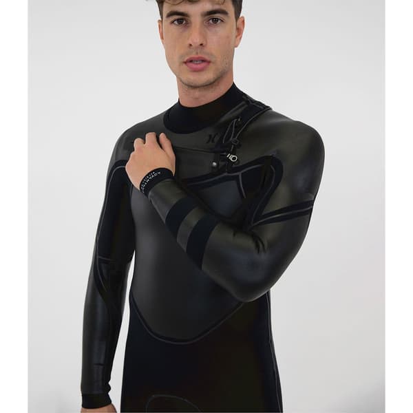 Hurley Pitkähihainen Rintavetoketjullinen Neopreenipuku Advantage Max 4/3+ Mm Musta LS