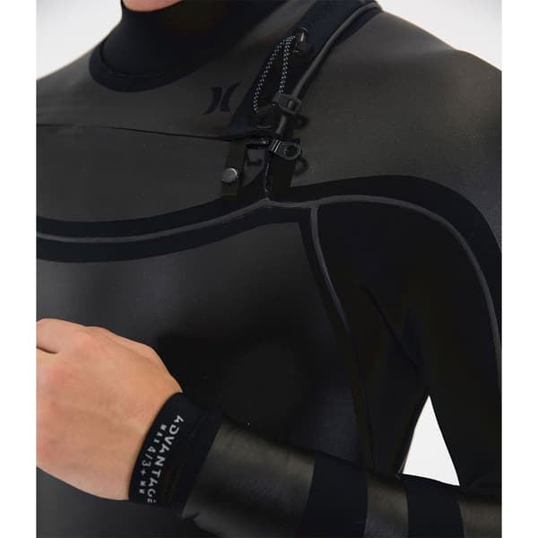 Hurley Pitkähihainen Rintavetoketjullinen Neopreenipuku Advantage Max 4/3+ Mm Musta LS