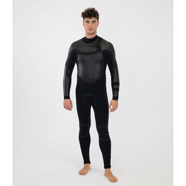 Hurley Pitkähihainen Rintavetoketjullinen Neopreenipuku Advantage Max 4/3+ Mm Musta LS