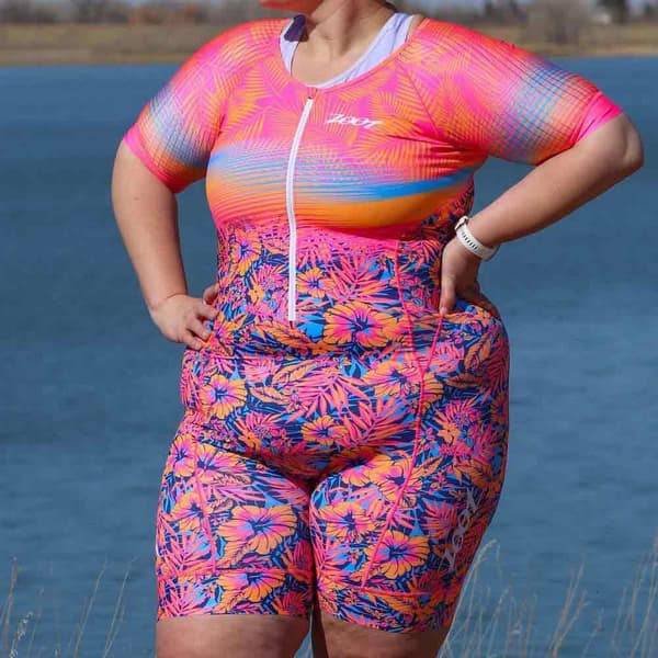 Zoot Kortärmad Trisuit Ltd Athena Tri Aero Plus Size S Kvinna