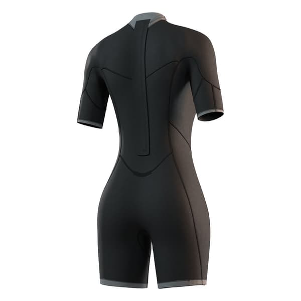 Mystic Brand 3/2mm Flatlock Shorty Med Dragkedja Bak XL