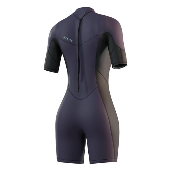 Mystic Brand 3/2mm Flatlock Shorty Med Dragkedja Bak  XL