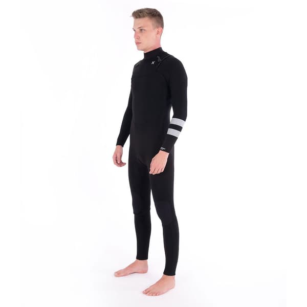 Hurley Advantage Plus 5/3 Mm Långärmad Neopren Våtdräkt Med Bröst Blixtlås Svart S