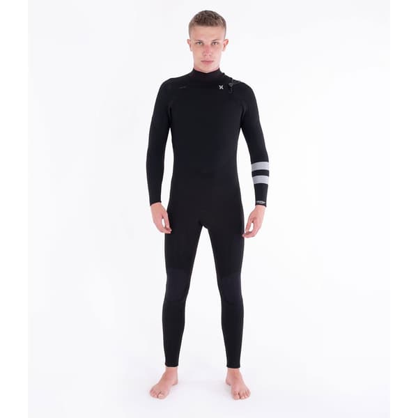 Hurley Advantage Plus 5/3 Mm Långärmad Neopren Våtdräkt Med Bröst Blixtlås Svart S