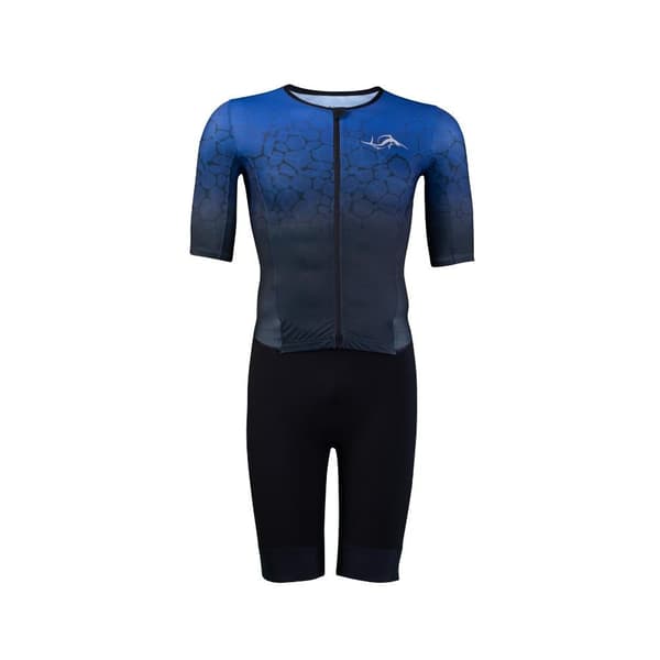 Sailfish Kortärmad Trisuit Aerosuit Perform Blå M Man