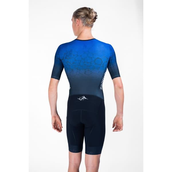 Sailfish Kortærmet Trisuit Aerosuit Perform Blå XL Mand