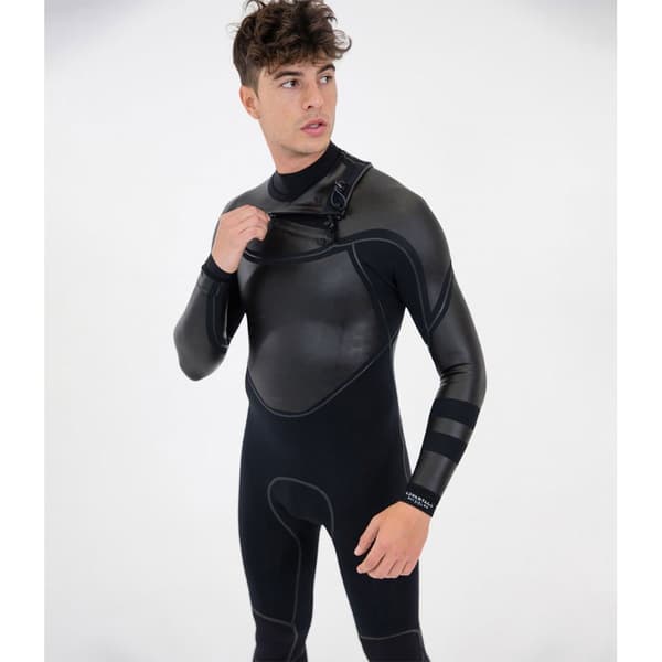 Hurley Advantage Max 3/2+ Mm Långärmad Neopren Våtdräkt Med Bröst Blixtlås Svart MT