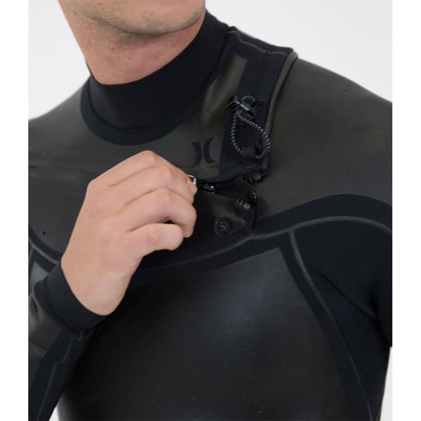 Hurley Advantage Max 3/2+ Mm Långärmad Neopren Våtdräkt Med Bröst Blixtlås Svart MT