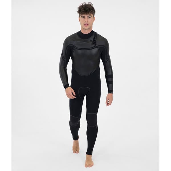 Hurley Advantage Max 3/2+ Mm Långärmad Neopren Våtdräkt Med Bröst Blixtlås Svart MT