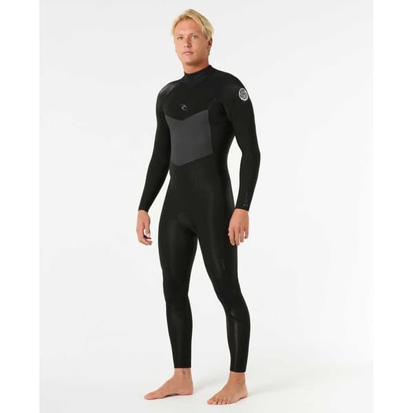 Rip Curl D/patrol 4/3 Mm Gb Stmr Langærmet Neopren-dragt Med Lynlås På Ryggen  L