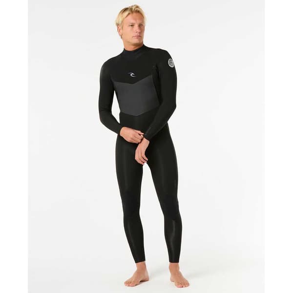 Rip Curl D/patrol 4/3 Mm Gb Stmr Langærmet Neopren-dragt Med Lynlås På Ryggen  L