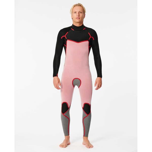Rip Curl D/patrol 4/3 Mm Gb Stmr Langærmet Neopren-dragt Med Lynlås På Ryggen  L