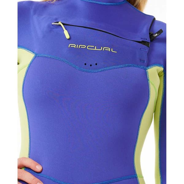 Rip Curl D/patrol 4/3 Mm Perf Långärmad Neopren Våtdräkt Med Bröst Blixtlås  6