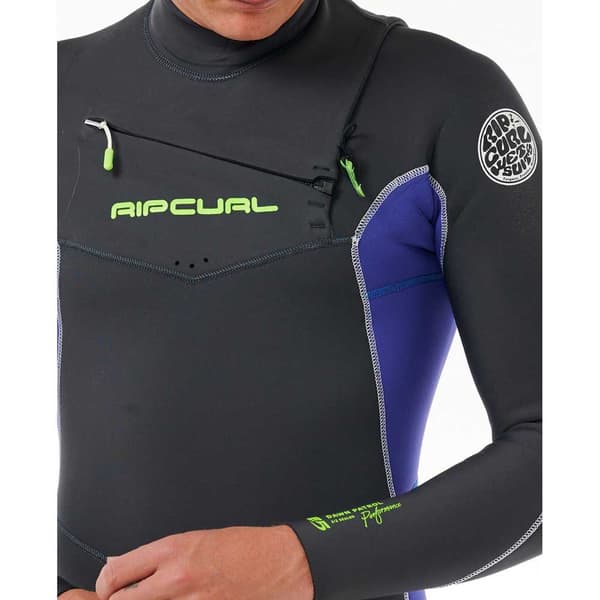 Rip Curl D/patrol Perf 4/3 Mm Gb Stm Långärmad Neopren Våtdräkt Med Bröst Blixtlås  M