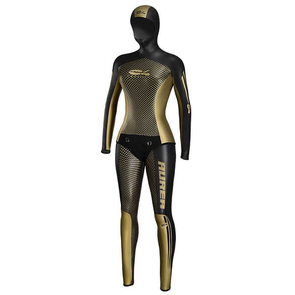 C4 Aurea 2 Mm Back Zip Dykkerdragt Sort 3