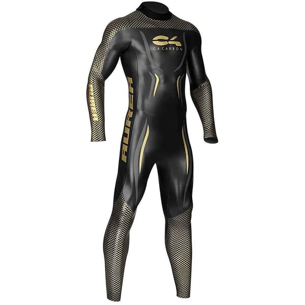 C4 Aurea 2 Mm Back Zip Dykardräkt Svart 1