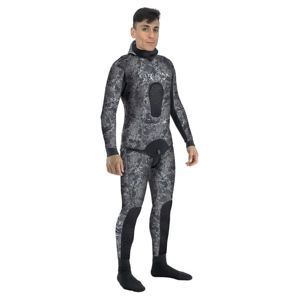 Spetton Dark Black 3 Mm Spjutfiskevåtdräkt Grå XL