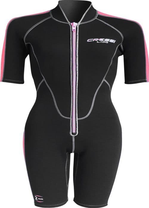 Cressi - XLV457524 - Lido Lady 2 mm - 2 mm Neopren Shorty våtdräkt för kvinnor