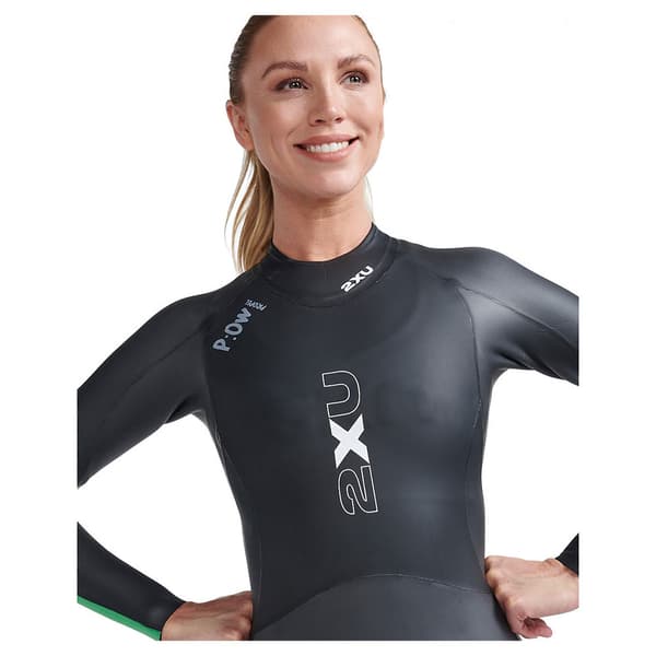 2xu Propel Open Water Långärmad Våtdräkt I Neopren Med Dragkedja På Ryggen  M
