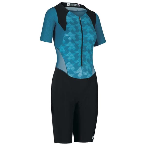 Assos Triator Speed Kortärmad Triathlondräkt Blå,Svart S Kvinna