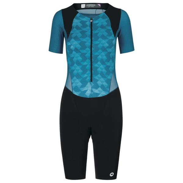 Assos Triator Speed Kortärmad Triathlondräkt Blå,Svart S Kvinna